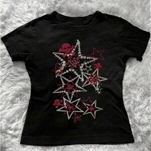 Black Star and Skull T-Shirt